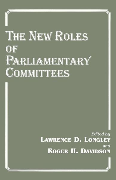 Produktbild: The New Roles of Parliamentary Committees