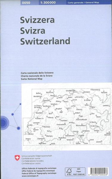 Generalkarte der Schweiz 1:300 000