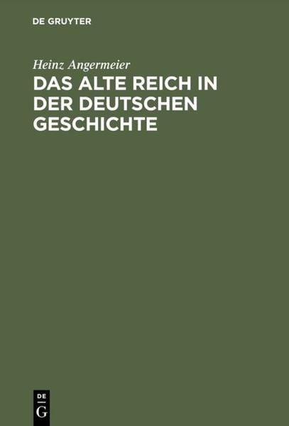 Produktbild: Das alte Reich in der deutschen Geschichte
