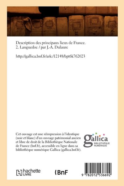 Produktbild: Description des principaux lieux de France. 2. Languedoc (&Eacute;d.1789)