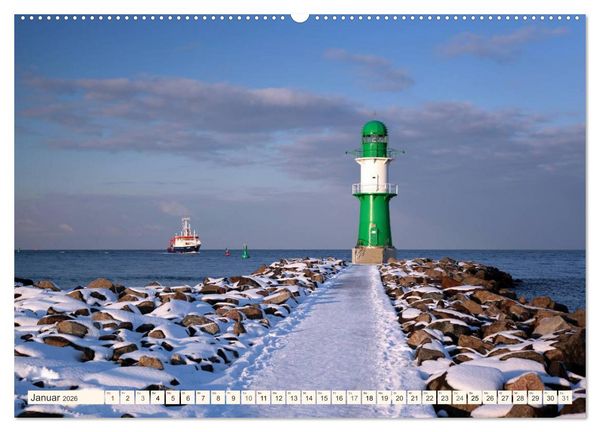 Produktbild: Seebad Warnem&uuml;nde (hochwertiger Premium Wandkalender 2026 DIN A2 quer), Kunstdruck in Hochglanz