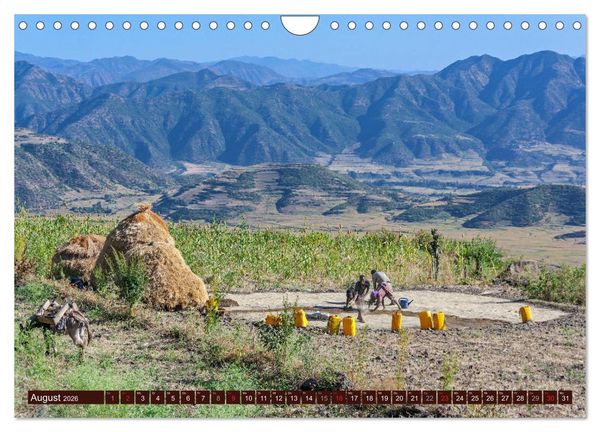 Produktbild: &Auml;thiopien - 13 Monate Sonnenschein (Wandkalender 2026 DIN A4 quer), CALVENDO Monatskalender