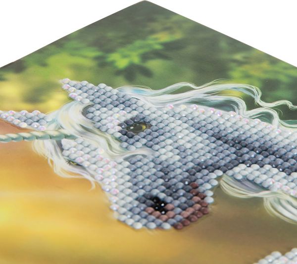 Produktbild: Craft Buddy CCK-A2 - Sunshine Unicorn, 18x18cm Crystal Art Card, Diamond Painting