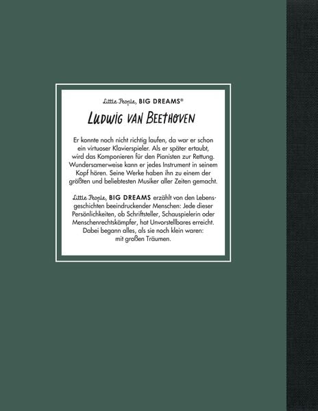 Produktbild: Ludwig van Beethoven &ndash; Little People, BIG DREAMS (Deutsche Ausgabe)
