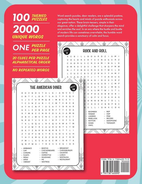 Produktbild: Nostalgic Word Search for Adults and Seniors (Large/Big Print)