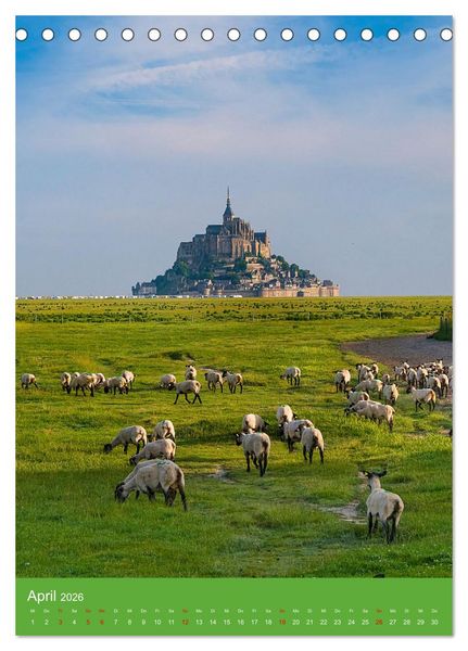 Produktbild: Impressionen aus der Normandie (Tischkalender 2026 DIN A5 hoch), CALVENDO Monatskalender
