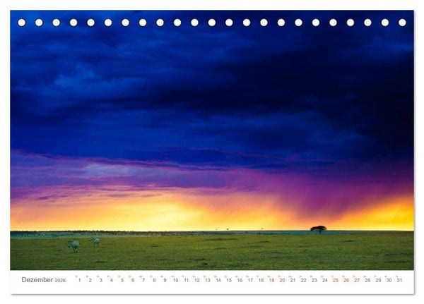 Produktbild: Safari Kenia (Tischkalender 2026 DIN A5 quer), CALVENDO Monatskalender