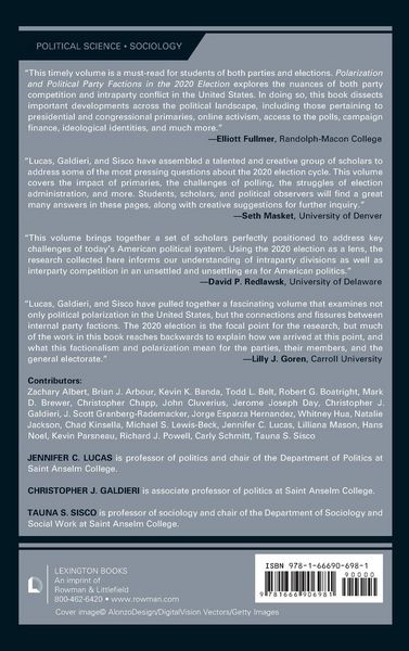 Produktbild: Polarization and Political Party Factions in the 2020 Election