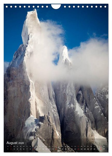 Produktbild: Magische Berge Patagoniens: Cerro Torre (Wandkalender 2026 DIN A4 hoch), CALVENDO Monatskalender