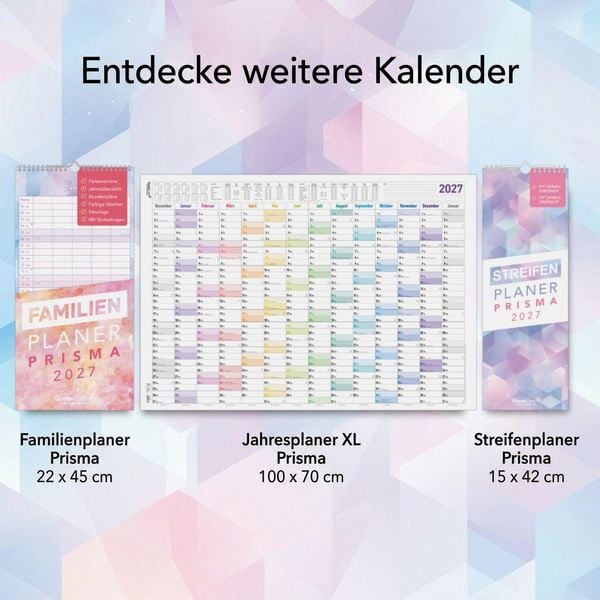 Produktbild: Jahresplaner XL Prisma 14 Mon 1 Stk. gerollt 2027