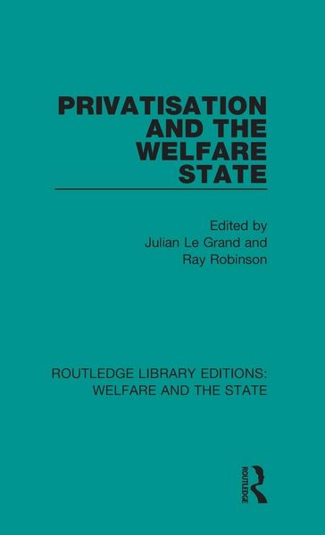 Produktbild: Privatisation and the Welfare State
