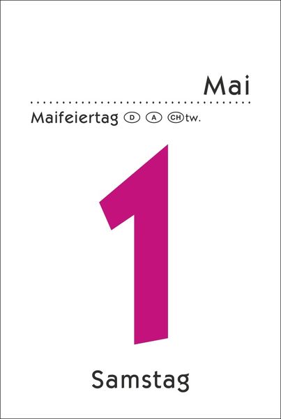 Produktbild: Tagesabrei&szlig;kalender gro&szlig; Kalender 2022