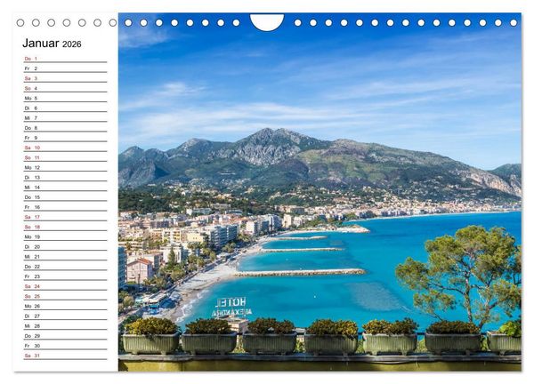 Produktbild: C&Ocirc;TE D&rsquo;AZUR Bezaubernde Orte (Wandkalender 2026 DIN A4 quer), CALVENDO Monatskalender
