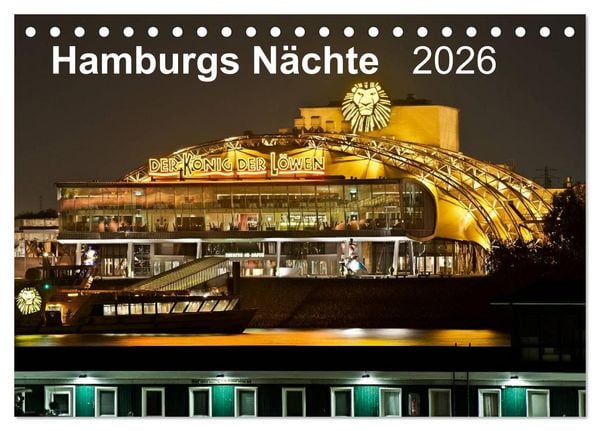Produktbild: Hamburgs N&auml;chte (Tischkalender 2026 DIN A5 quer), CALVENDO Monatskalender