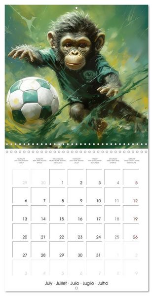 Produktbild: Kicking baby monkeys (Wall Calendar 2026 12 &times; 12 Inch) CALVENDO 12 Month Wall Calendar