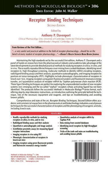 Produktbild: Receptor Binding Techniques