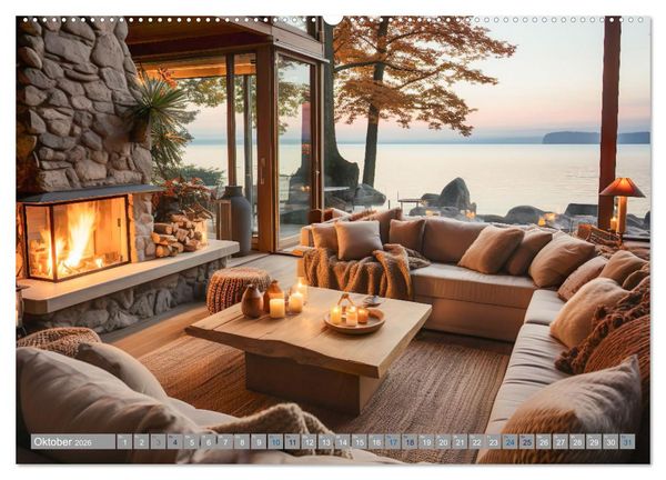 Produktbild: Strandhausidylle (Wandkalender 2026 DIN A2 quer), CALVENDO Monatskalender
