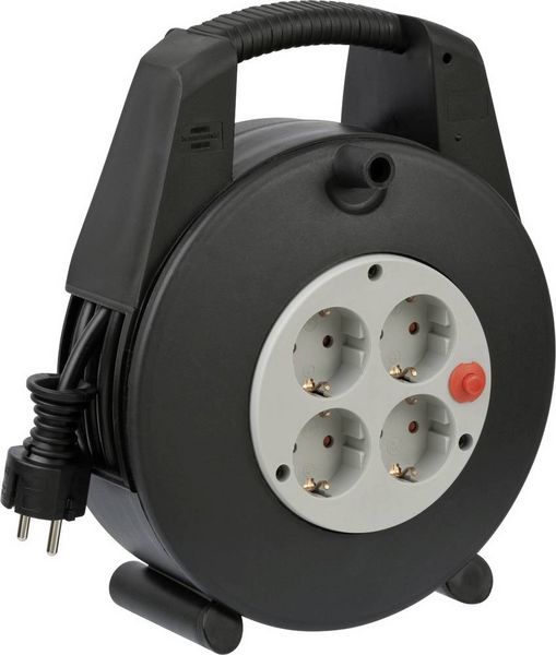Produktbild: Brennenstuhl 1094200 Kabeltrommel 15m Schwarz Schutzkontakt-Stecker