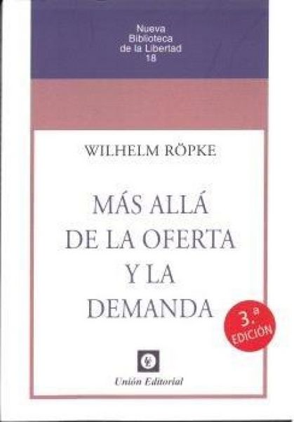 Produktbild: M&aacute;s All&aacute; De La Oferta Y La Demanda