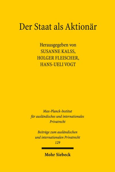 Produktbild: Der Staat als Aktion&auml;r