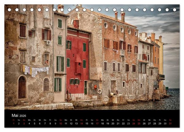 Produktbild: Rovinj Impressionen (Tischkalender 2026 DIN A5 quer), CALVENDO Monatskalender
