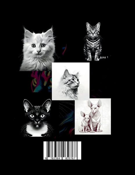 Produktbild: Katzen Malbuch &bdquo;Fotorealistisch&ldquo;.