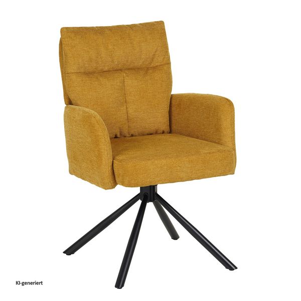 Produktbild: HTI-Living HTI-Living Drehstuhl Kyra Gelb HTI-Living Drehstuhl Kyra Gelb