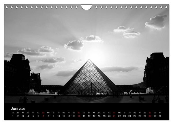 Produktbild: BLACK 'N WHITE (Wandkalender 2026 DIN A4 quer), CALVENDO Monatskalender