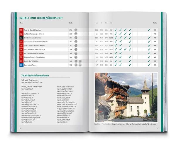 Produktbild: KOMPASS Wanderf&uuml;hrer Wallis, 80 Touren