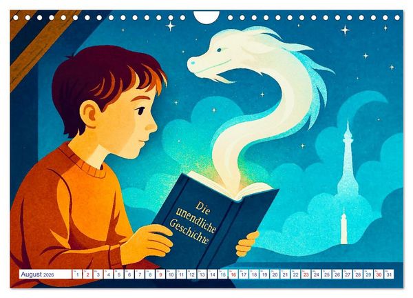 Produktbild: Michael Ende (Wandkalender 2026 DIN A4 quer), CALVENDO Monatskalender