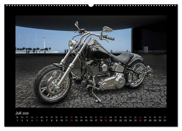 Produktbild: Motorrad-Tr&auml;ume &ndash; Chopper und Custombikes (hochwertiger Premium Wandkalender 2026 DIN A2 quer), Kunstdruck in Hochglanz