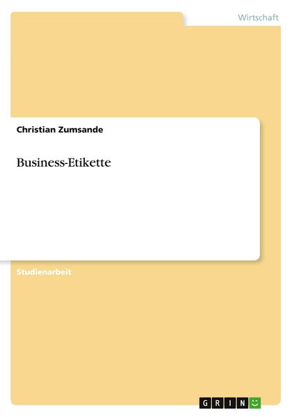 Produktbild: Business-Etikette