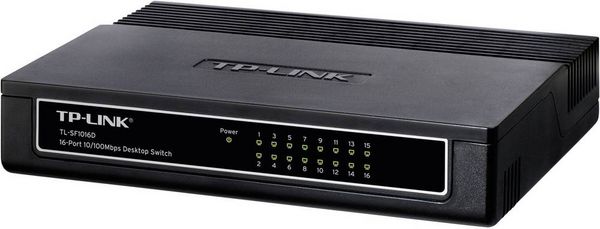 Produktbild: TP-LINK TL-SF1016D TL-SF1016D Netzwerk Switch 16 Port 100MBit/s