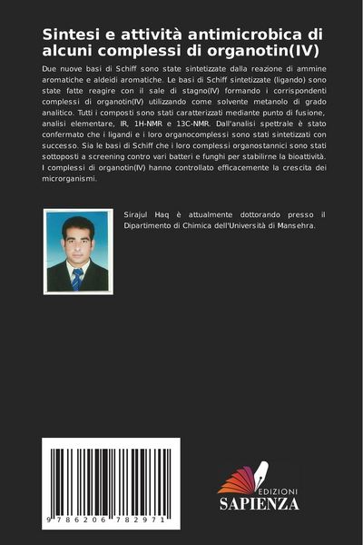 Produktbild: Sintesi e attivit&agrave; antimicrobica di alcuni complessi di organotin(IV)
