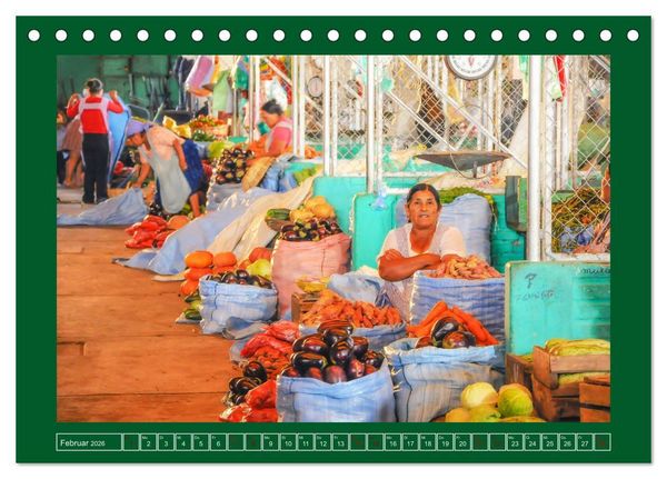 Produktbild: Bolivien - Marktimpressionen (Tischkalender 2026 DIN A5 quer), CALVENDO Monatskalender