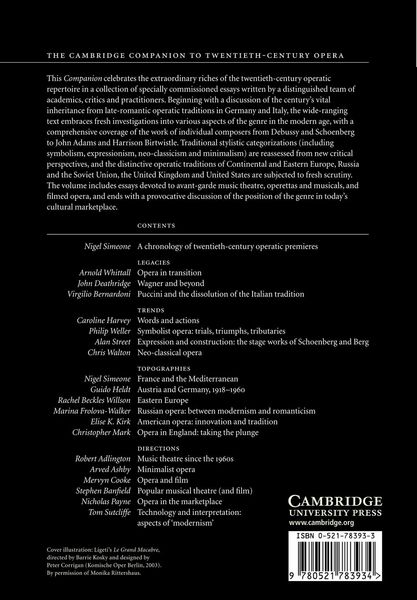 Produktbild: The Cambridge Companion to Twentieth-Century Opera