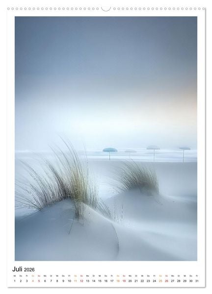Produktbild: Maritim - Strandtage (Wandkalender 2026 DIN A2 hoch), CALVENDO Monatskalender