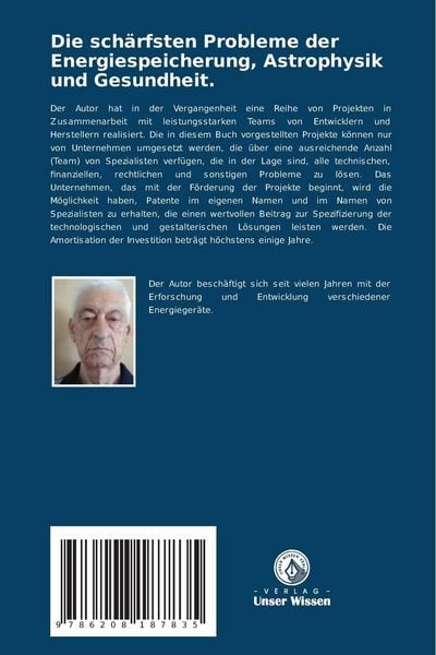 Produktbild: Die sch&auml;rfsten Probleme der Energiespeicherung, Astrophysik und Gesundheit.