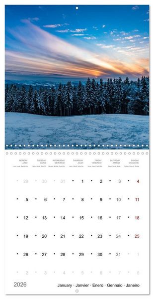 Produktbild: Light in the Bavarian Alps - Fantastic Landscapes (Wall Calendar 2026 12 &times; 12 Inch) CALVENDO 12 Month Wall Calendar