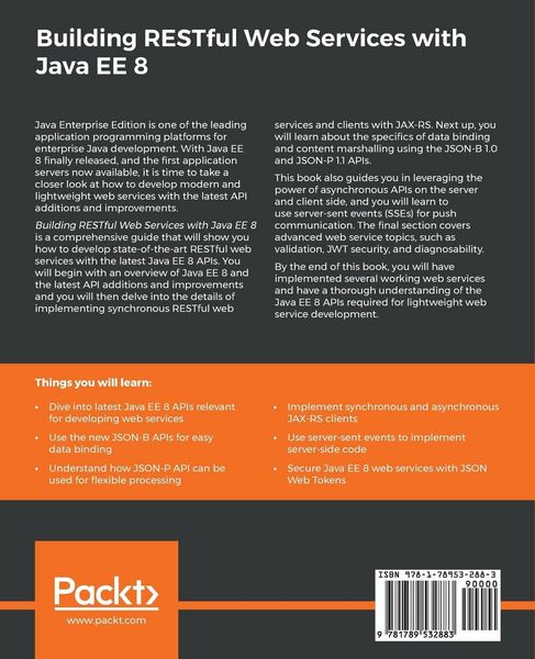 Produktbild: Building RESTful Web Services with Java EE 8