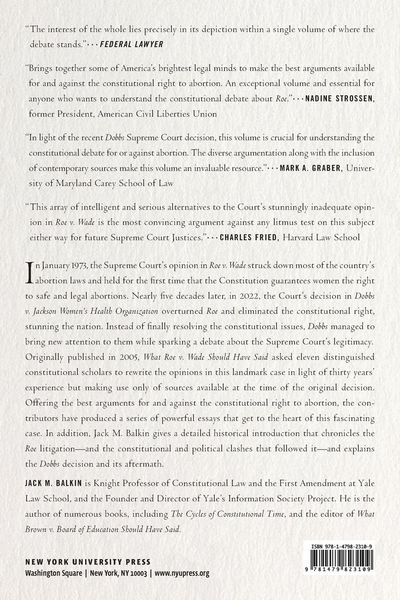 Produktbild: What Roe V. Wade Should Have Said