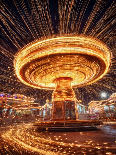 Produktbild: CALVENDO Puzzle Ein Motiv aus dem Kalender Lichtkarussell | 1000 Teile Lege-Gr&ouml;&szlig;e 64x48cm Foto-Puzzle f&uuml;r gl&uuml;ckliche Stunden