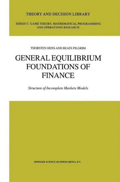 Produktbild: General Equilibrium Foundations of Finance