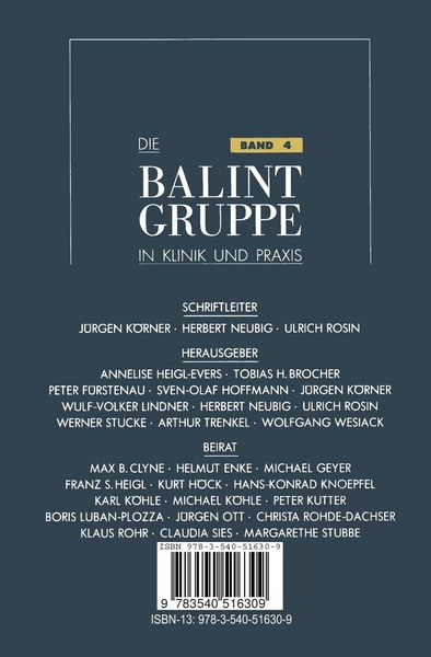 Produktbild: Die Balint-Gruppe in Klinik und Praxis