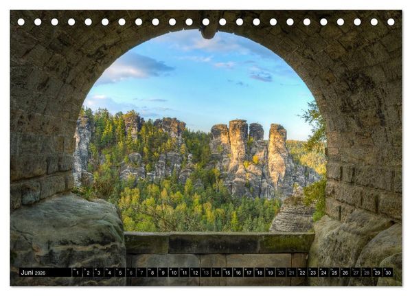 Produktbild: Wundersch&ouml;nes Elbsandsteingebirge (Tischkalender 2026 DIN A5 quer), CALVENDO Monatskalender