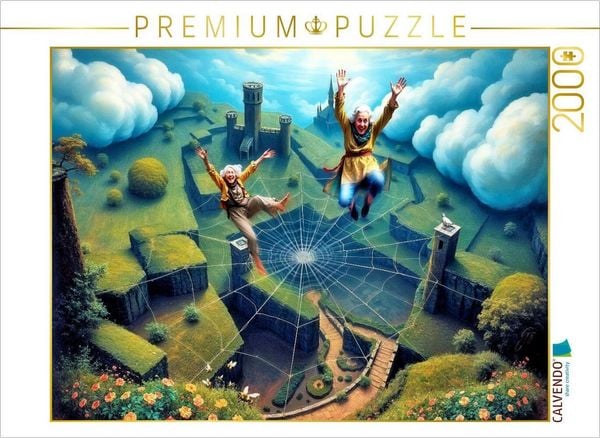 Produktbild: CALVENDO Puzzle Gro&szlig;e Spr&uuml;nge machen | 2000 Teile Lege-Gr&ouml;&szlig;e 90x67cm Foto-Puzzle f&uuml;r gl&uuml;ckliche Stunden