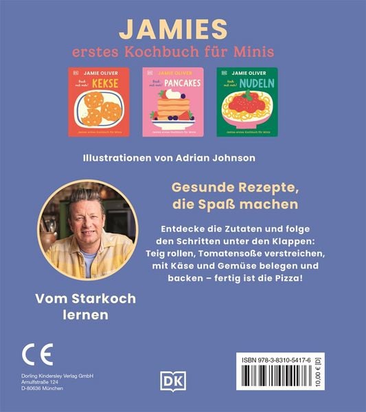 Produktbild: Jamies erstes Kochbuch f&uuml;r Minis. Back mit mir! Pizza