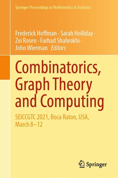 Produktbild: Combinatorics, Graph Theory and Computing