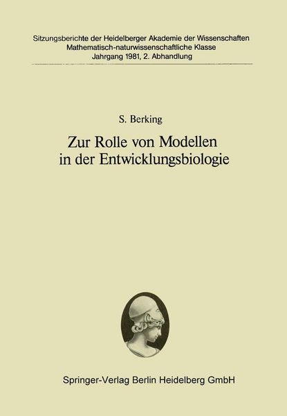 Produktbild: Zur Rolle von Modellen in der Entwicklungsbiologie