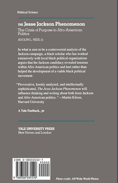 Produktbild: The Jesse Jackson Phenomenon
